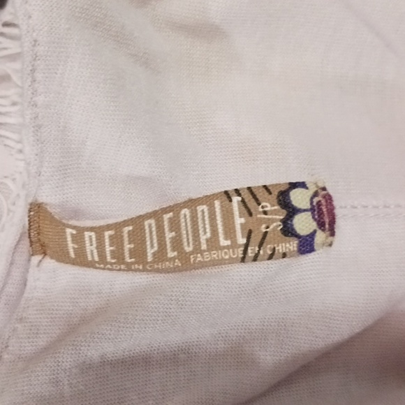 Free People string lace cut out lined mini tank dress - S - light purple - Picture 4 of 6